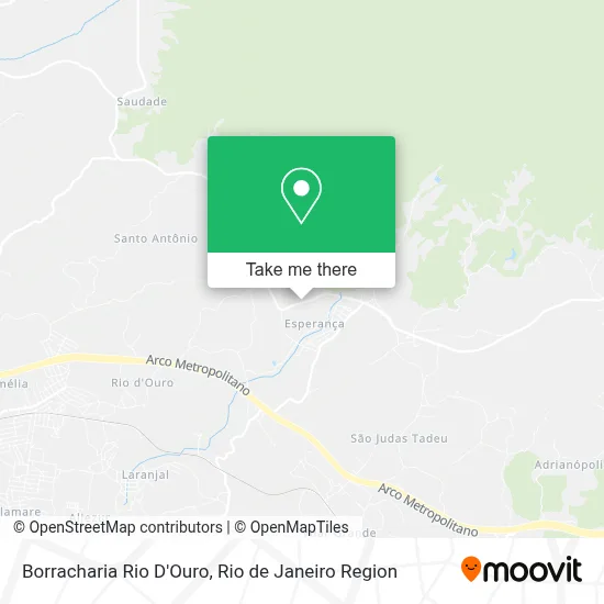 Borracharia Rio D'Ouro map