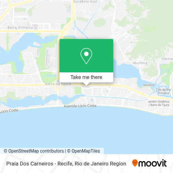 Praia Dos Carneiros - Recife map