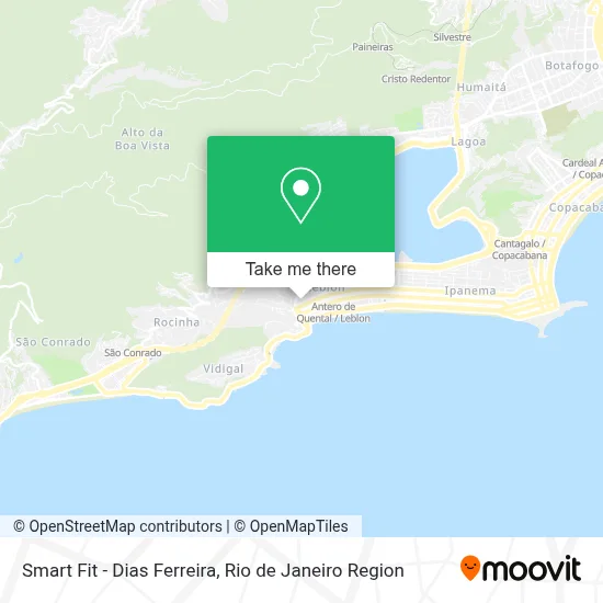 Smart Fit - Dias Ferreira map