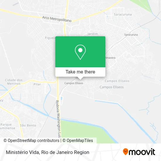Ministério Vida map