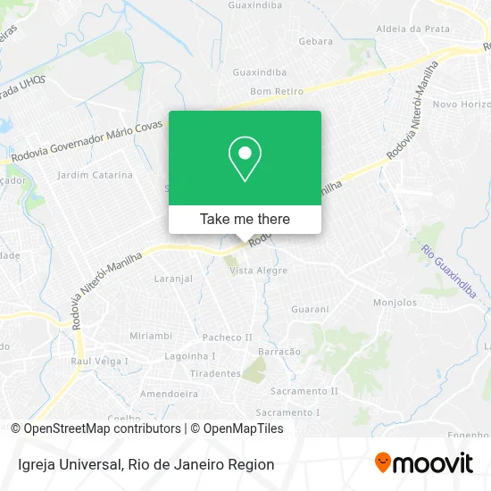 Igreja Universal map