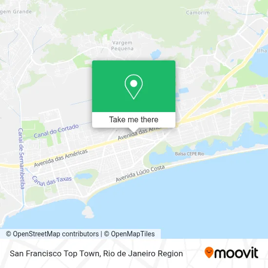 San Francisco Top Town map