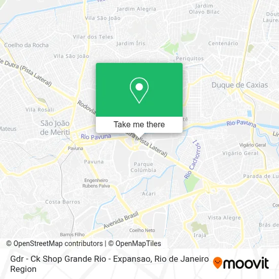 Gdr - Ck Shop Grande Rio - Expansao map