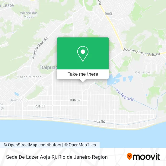 Sede De Lazer Aoja-Rj map