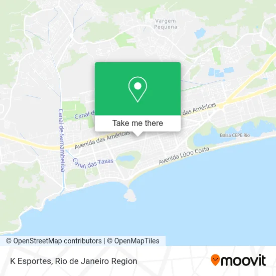K Esportes map
