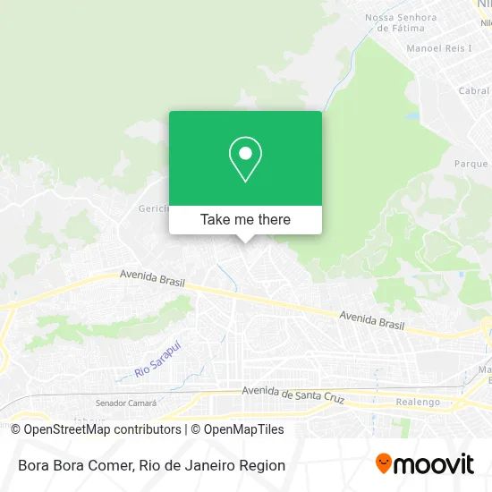 Bora Bora Comer map