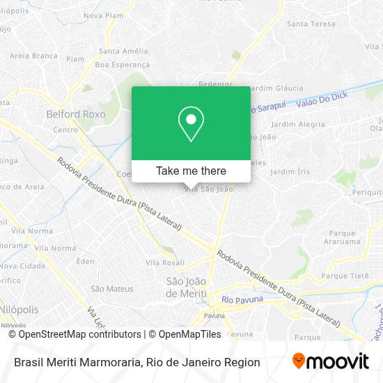 Brasil Meriti Marmoraria map