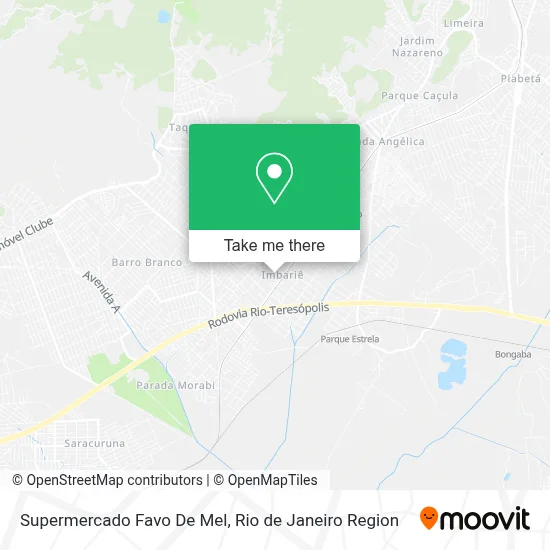 Supermercado Favo De Mel map