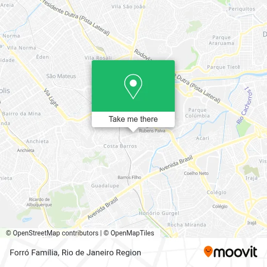 Forró Família map