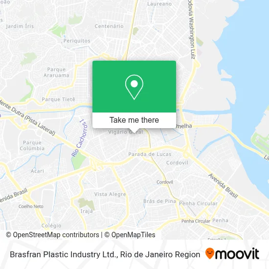 Brasfran Plastic Industry Ltd. map