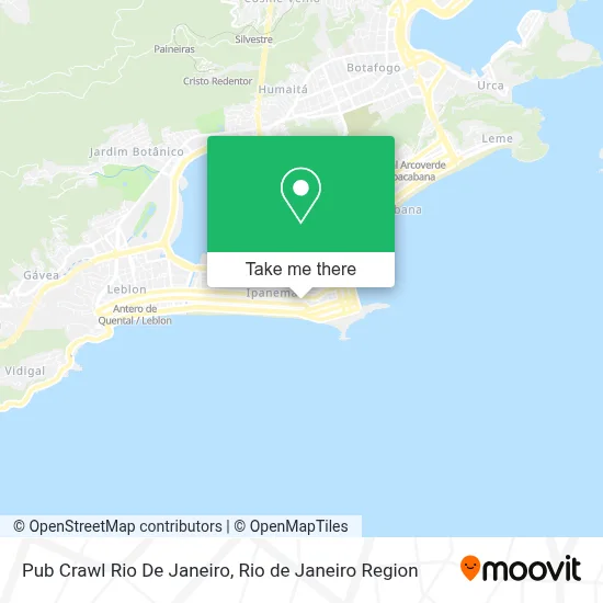 Pub Crawl Rio De Janeiro map