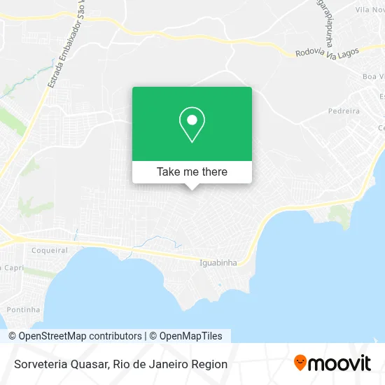 Sorveteria Quasar map