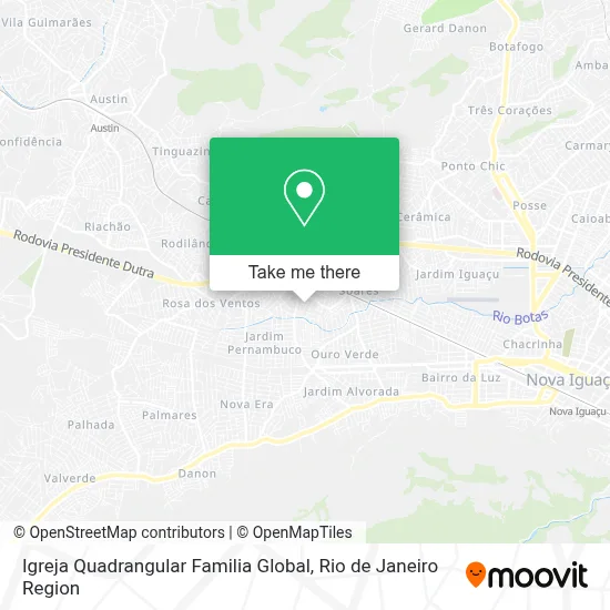 Igreja Quadrangular Familia Global map