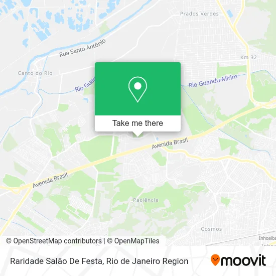 Raridade Salão De Festa map