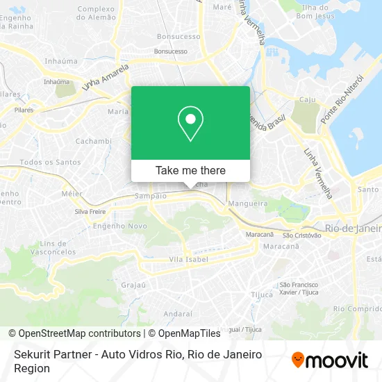 Sekurit Partner - Auto Vidros Rio map