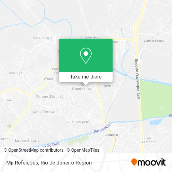 Mji Refeições map