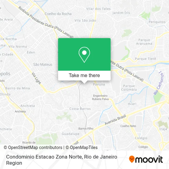 Condominio Estacao Zona Norte map