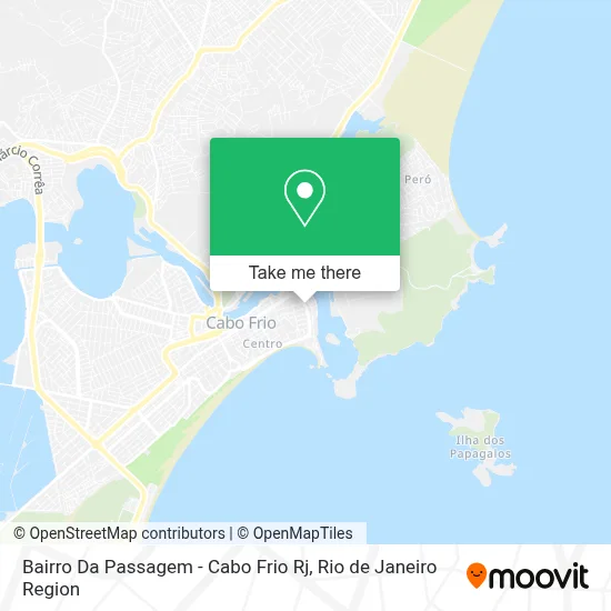 Bairro Da Passagem - Cabo Frio Rj map