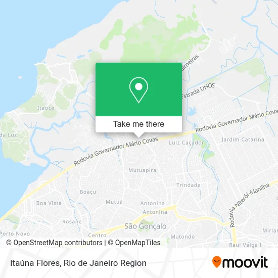 Itaúna Flores map