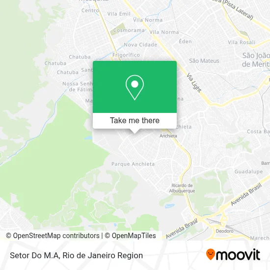 Setor Do M.A map