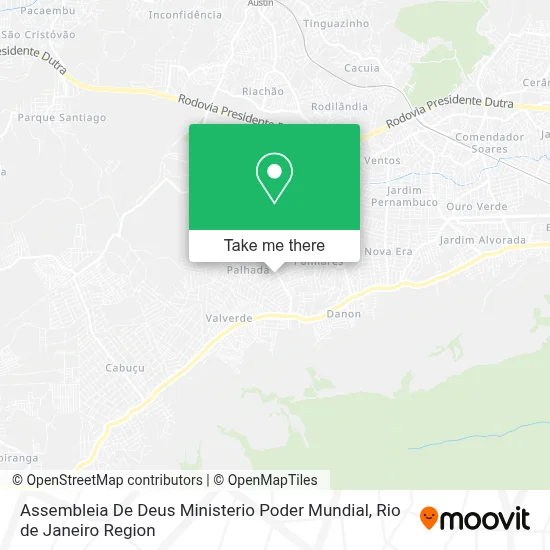 Assembleia De Deus Ministerio Poder Mundial map