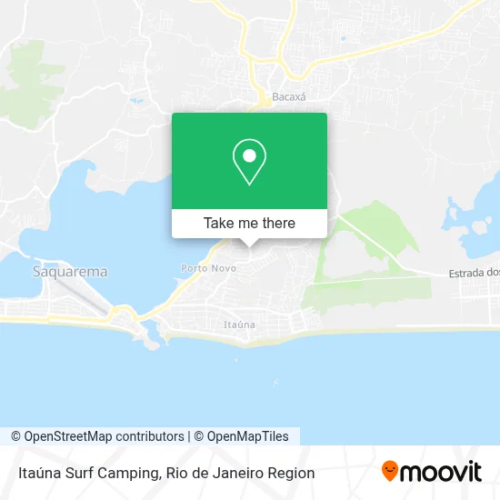Itaúna Surf Camping map