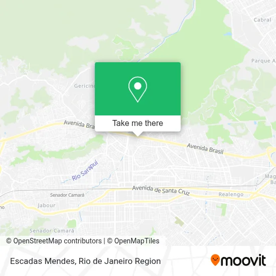 Escadas Mendes map