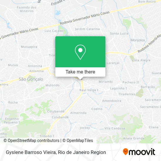 Gyslene Barroso Vieira map