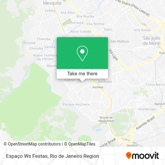 Espaço Ws Festas map