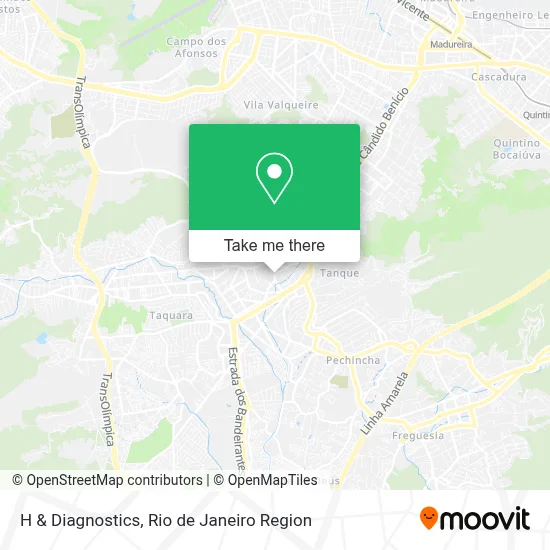 H & Diagnostics map