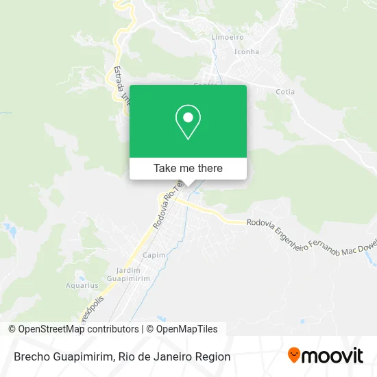 Brecho Guapimirim map