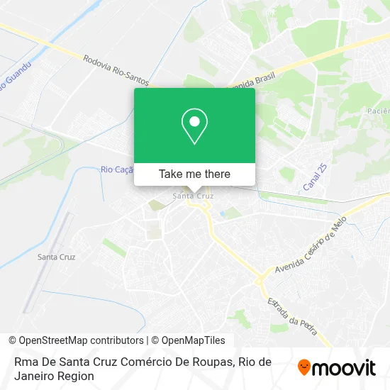 Rma De Santa Cruz Comércio De Roupas map