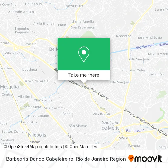 Barbearia Dando Cabeleireiro map