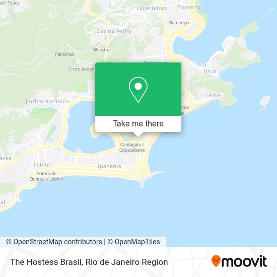 The Hostess Brasil map