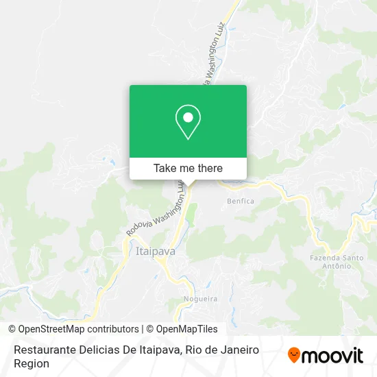 Restaurante Delicias De Itaipava map