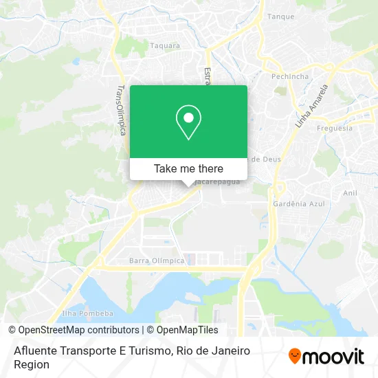 Afluente Transporte E Turismo map