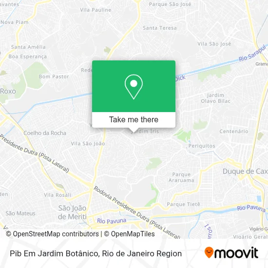 Pib Em Jardim Botânico map