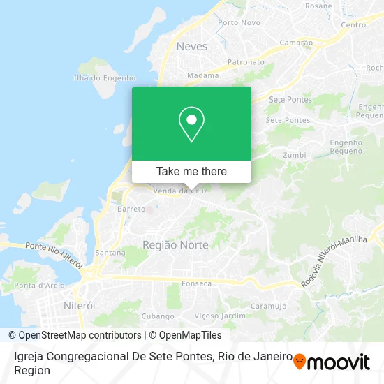 Igreja Congregacional De Sete Pontes map