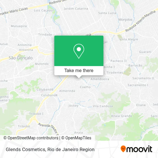 Glends Cosmetics map