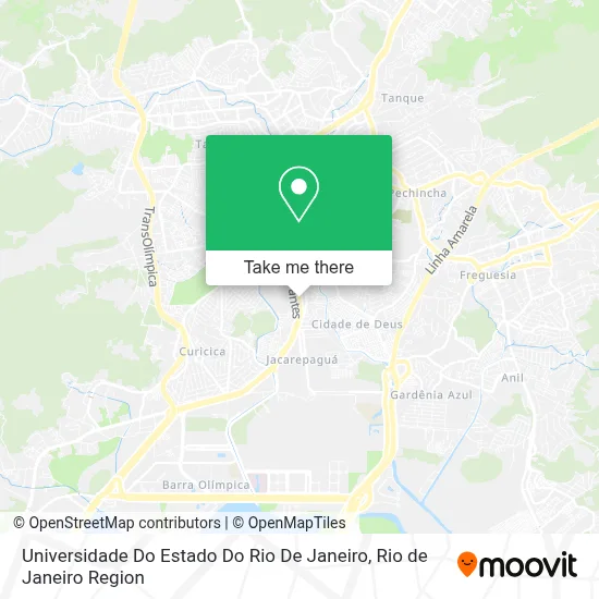 Universidade Do Estado Do Rio De Janeiro map