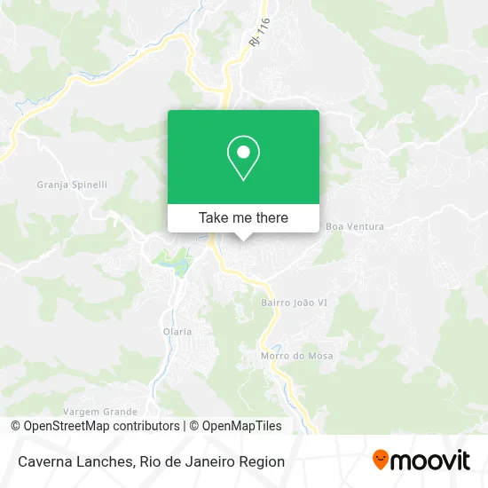 Caverna Lanches map