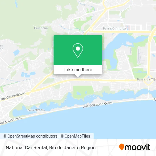 National Car Rental map