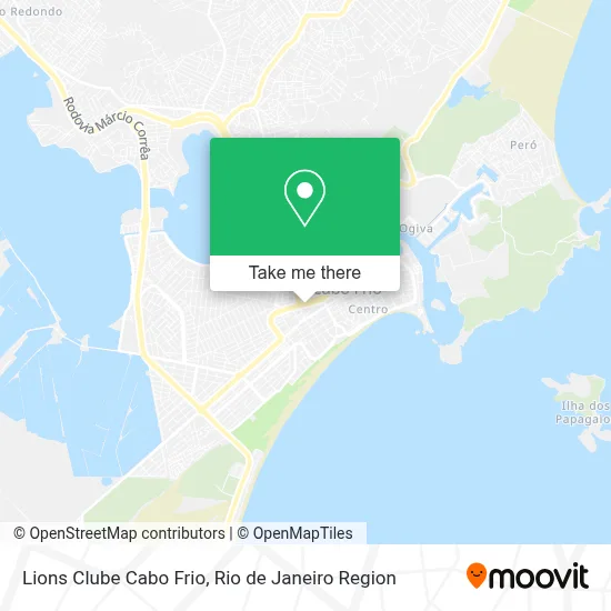 Lions Clube Cabo Frio map