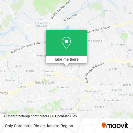 Only Carolina's map
