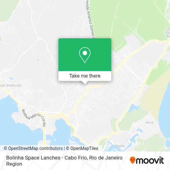 Bolinha Space Lanches - Cabo Frio map