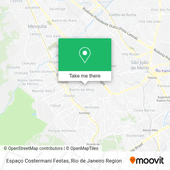 Espaço Costermani Festas map