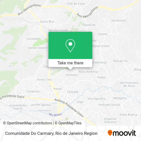 Comunidade Do Carmary map