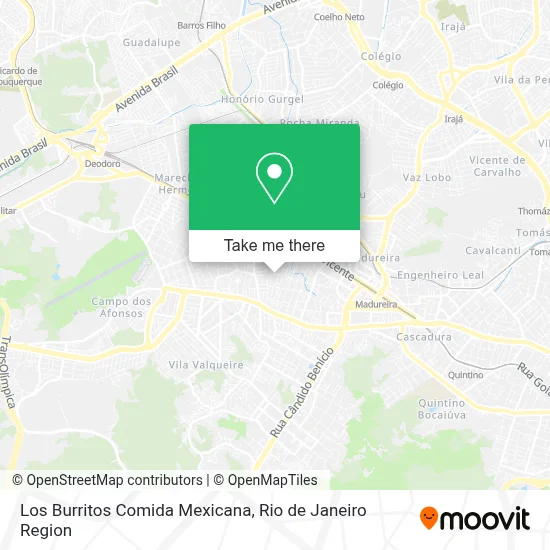 Los Burritos Comida Mexicana map