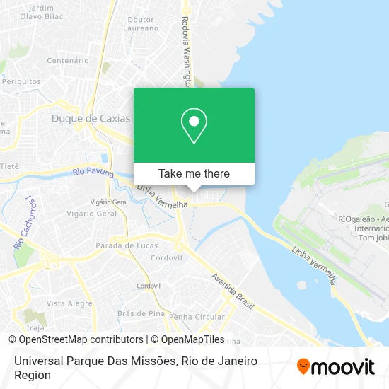 Universal Parque Das Missões map