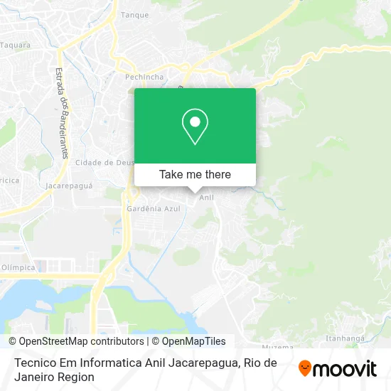 Tecnico Em Informatica Anil Jacarepagua map